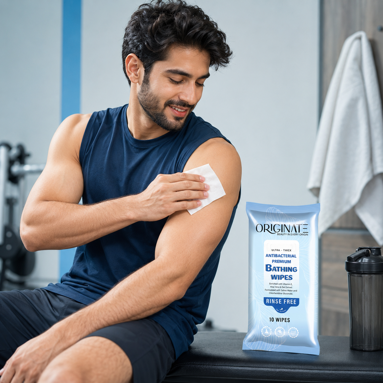 Bath Wipes for Adults India — Ultra Thick, No-Water Body Wipes | Originate