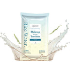 Originate rice water bright cleansing facial wipes - no background cut out melting makeup remover towelette 30 sheets