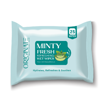 Originate Mint Cooling Facial Wipes