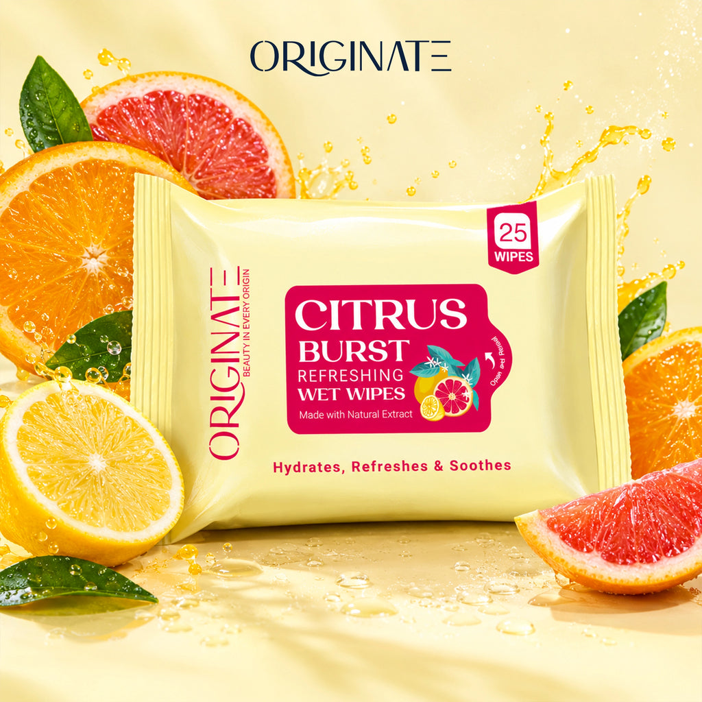 Citrus Burst Refreshing Face Wipes