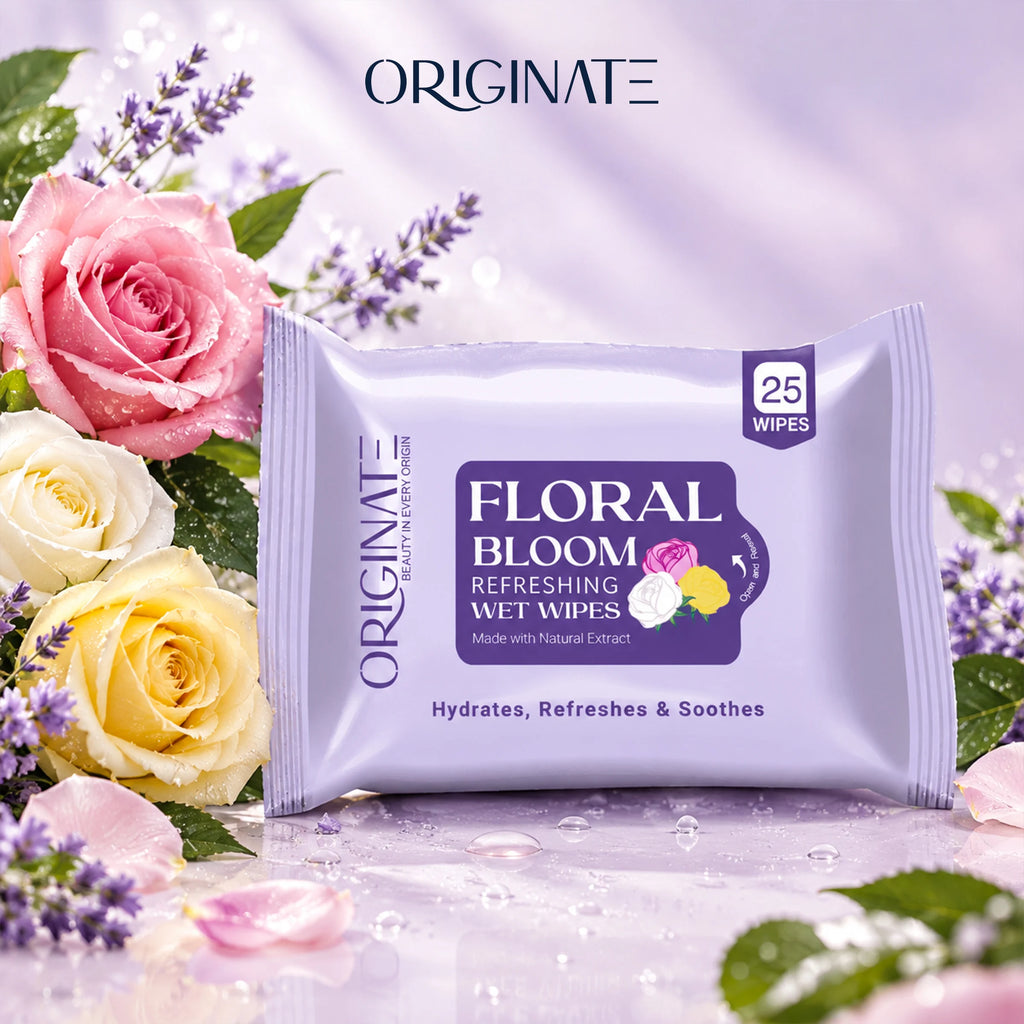 Floral Bloom Refreshing Face Wipes