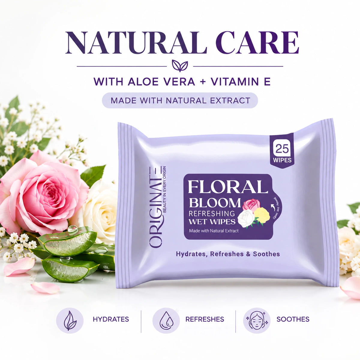 Best Face Wipes - Floral Bloom