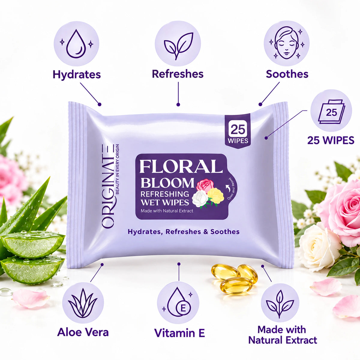 Refreshing Wipes for Face - Facial Tissue