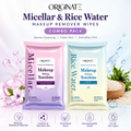 Micellar & Rice Water Makeup Remover Wipes Combo for Skin Brightening, Cleansing & Hydration