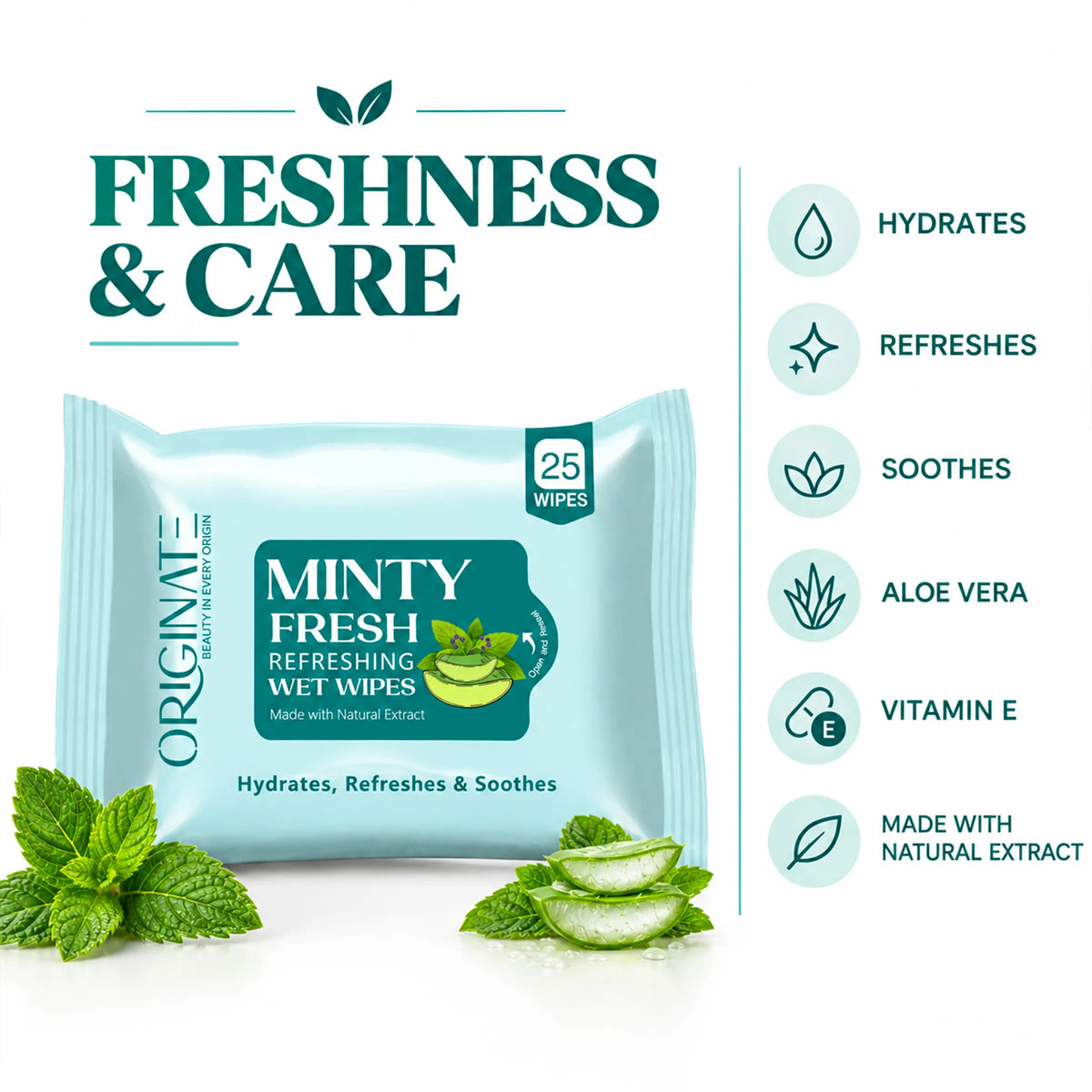 Face Care Refreshing Face Wipes