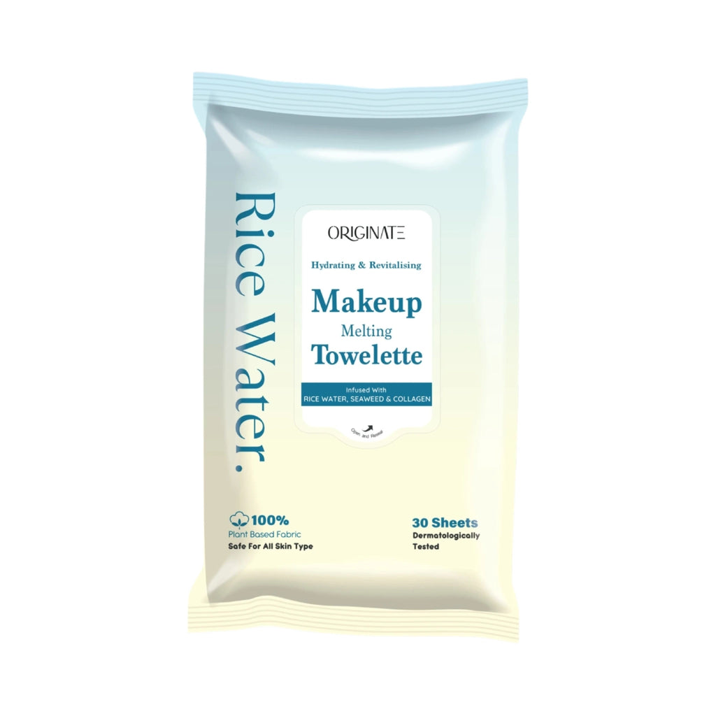 Rice Water Facial Wipes India — Brightening & Makeup Remover | Originate