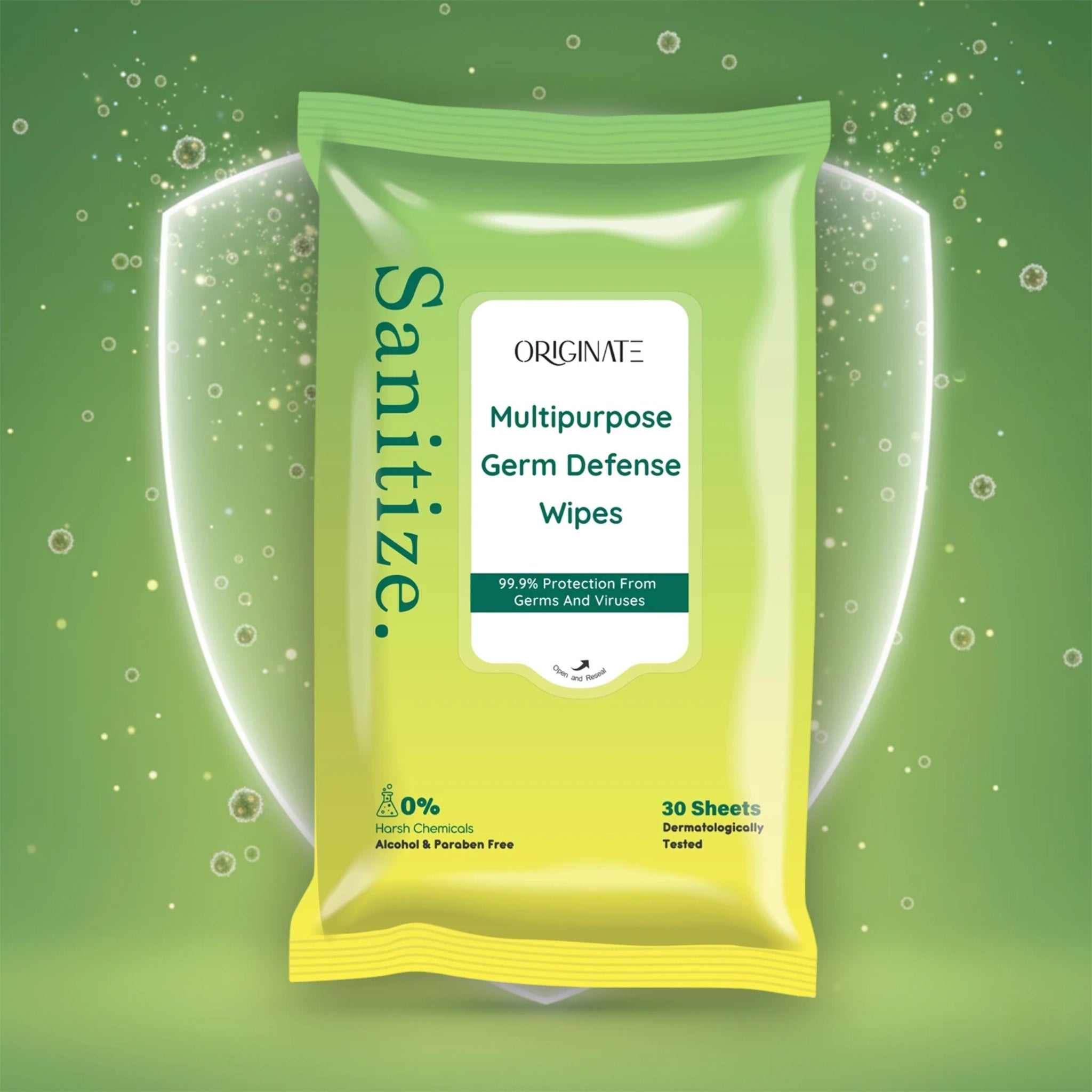 Sanitizing Wipes India — Multipurpose Germ Defense Cleaning Wipes | Originate