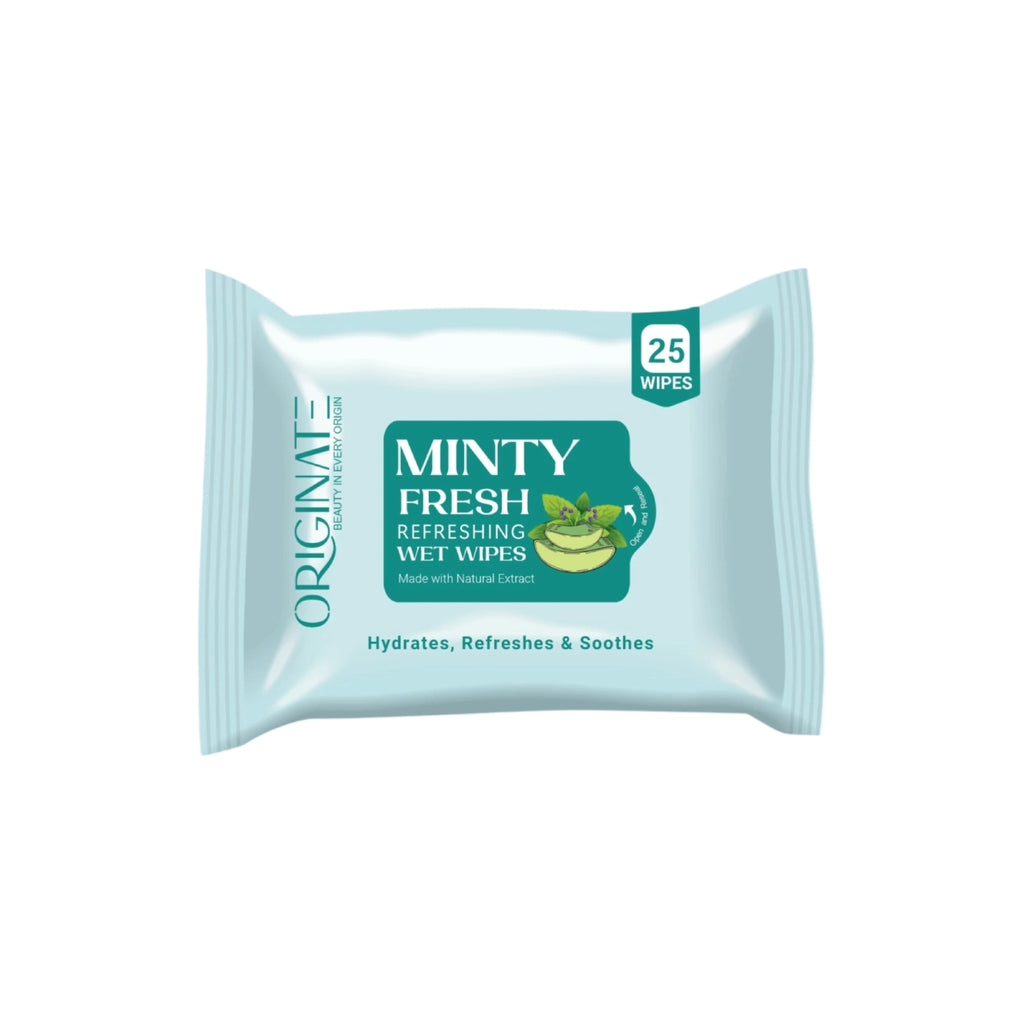 Originate Mint Cooling Facial Wipes