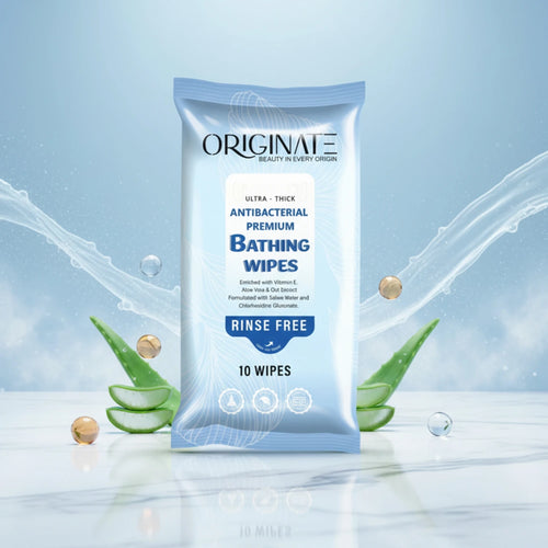 Bath Wipes for Adults India — Ultra Thick, No-Water Body Wipes | Originate
