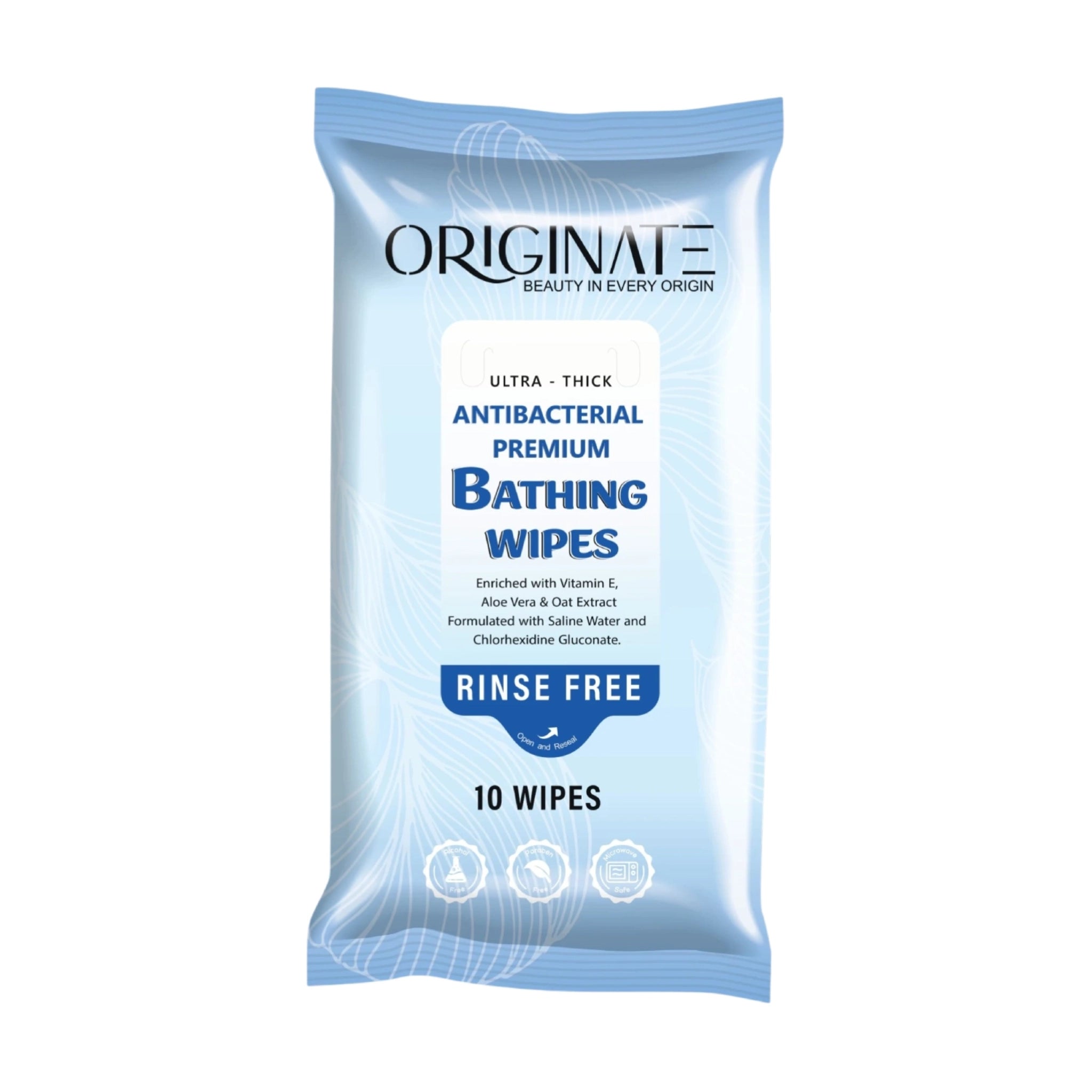 Bath Wipes for Adults India — Ultra Thick, No-Water Body Wipes | Originate
