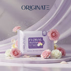 Originate floral bloom refreshing wet wipes - gentle floral facial wipes hydrates refreshes and soothes 25 wipes