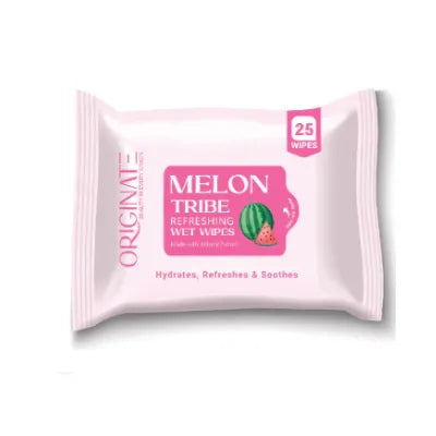 Originate Melon Tribe Refreshing Wipes – Hydrating Melon Facial Wipes